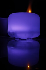 luz neon en difuminador 