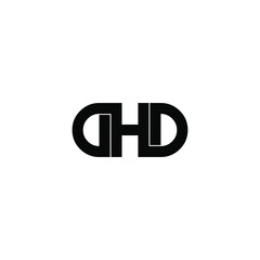 dhd letter original monogram logo design