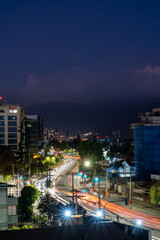 Fototapeta na wymiar Santiago at night