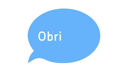 Thank You in Multi language or Many Language in Bubble Text Animation on White Background