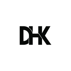 dhk letter original monogram logo design