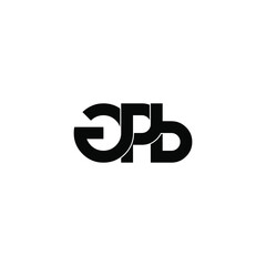 gpb letter original monogram logo design
