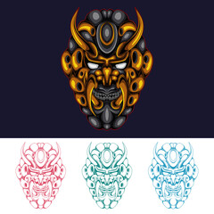 Ornament skull illustration