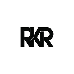 rkr letter original monogram logo design