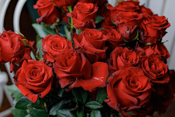 bouquet of red roses