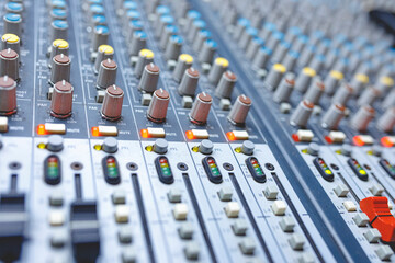 audio mixing console