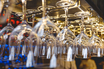 close up of a chandelier