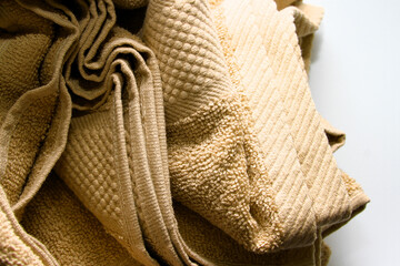 Fototapeta na wymiar Close up of bath towel texture
