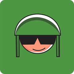 Vector illustration of cute soldier perfect for kids t-shirt.