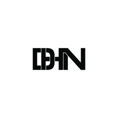 dhn letter original monogram logo design