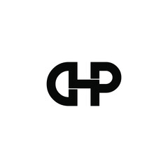 dhp letter original monogram logo design