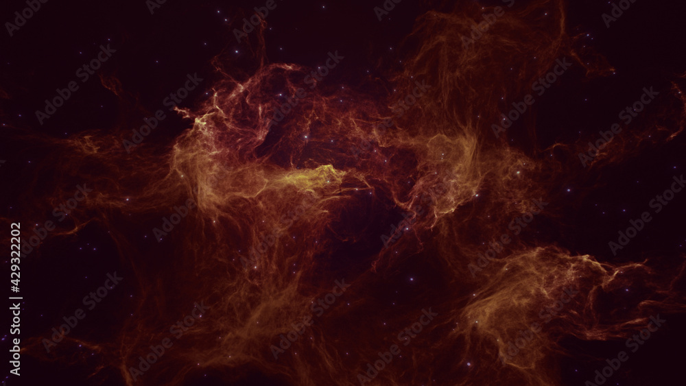 Wall mural nebula colorful travel with star glow background. this clip is a tube galaxy with star glow and ligh
