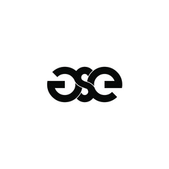 gse letter original monogram logo design