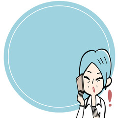 Senior women and round frames