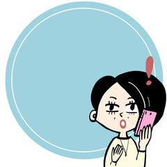 Senior women and round frames