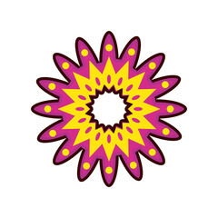 floral mandala flower