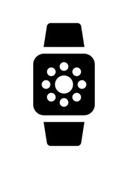 Smartwatch for controlling the brightness on screen icon vector.