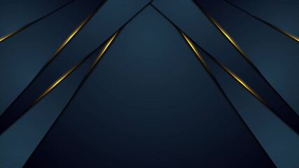 Dark blue abstract background with orange glowing light
