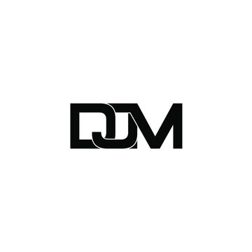 djm letter original monogram logo design