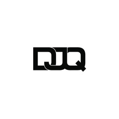 djq letter original monogram logo design