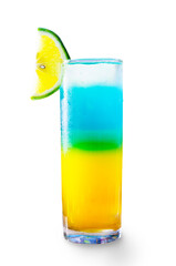 cocktail with lemon and ice