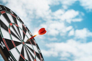 Throw darts on the red target. Is to run a successful marketing business as planned The goal is to...