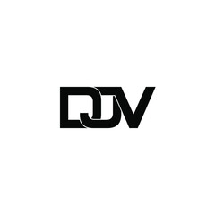 djv letter original monogram logo design
