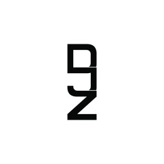 djz letter original monogram logo design