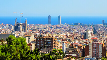 Fototapeta na wymiar Barcelona view