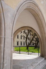 entrance to the church