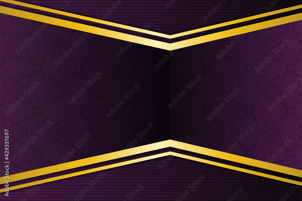Poster yellow and purple background for presentation design. modern abstract triangle pattern with trendy d