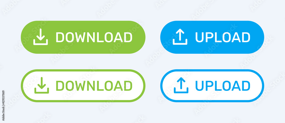 Poster download and upload button set.