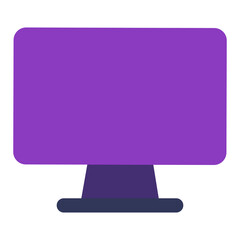 computer icon. flat design vector icon. perfect for, icon design element,ui, web, mobile