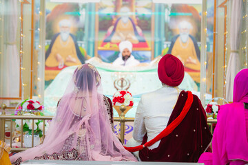 Indian Punjabi Sikh wedding ceremony