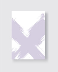 Abstract ink brush banners with grunge effect