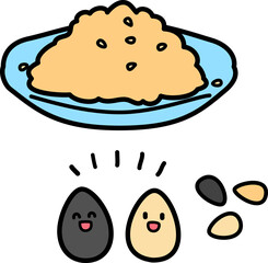 黒ゴマと白ゴマのキャラクター