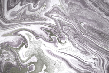 Beige and white marble texture. Liqued ink background.
