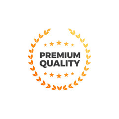 Premium Quality Shopping Vector Label