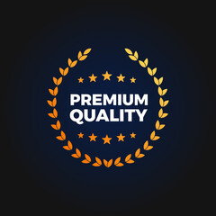 Premium Quality Shopping Vector Label