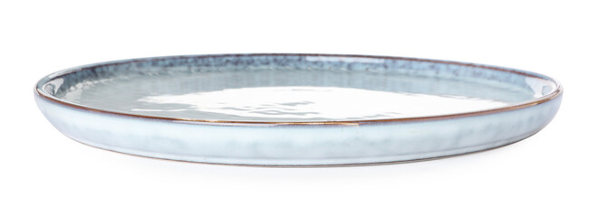 Beautiful new clean plate isolated on white