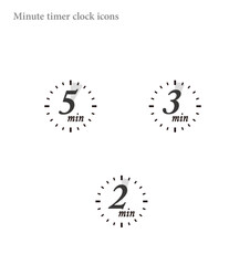 Simple  minutes timer clock icon