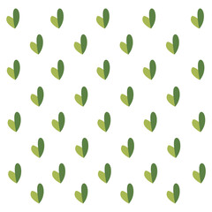 Fototapeta na wymiar Seamless pattern with simple plants. Cute background for your design. Great for backgrounds, wallpapers, fabrics and packaging. Vector illustration.