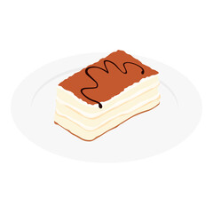 Italian tiramisu dessert