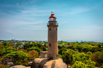 Mamallapuram Light House is UNESCO World Heritage Site located at Great South Indian architecture,...