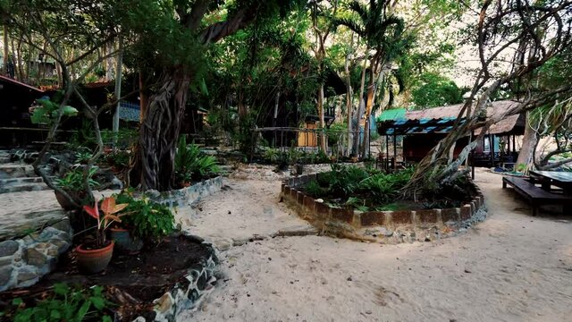 exploring around an island and discovering civilization around it