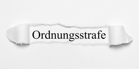 Ordnungsstrafe