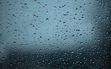 water drops on glass. Drops. Window. 