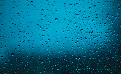 water drops on glass. Drops. Water. Background. Window. 