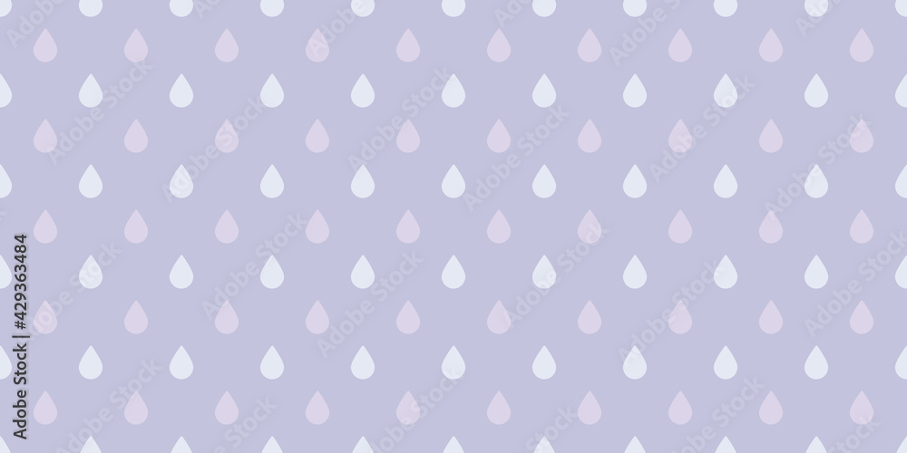 Poster raindrops seamless repeat pattern vector background