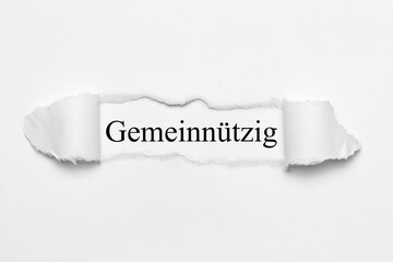Fototapeta premium Gemeinnützig